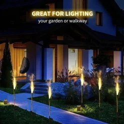 Nomad Gear Camping Im Freien|Outdoor-Artikel-Solar Gartenleuchten - Wasserdichte dekorative Schilflichter