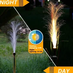 Nomad Gear Camping Im Freien|Outdoor-Artikel-Solar Gartenleuchten - Wasserdichte dekorative Schilflichter