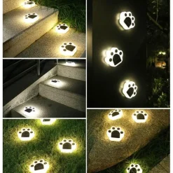 Nomad Gear Camping Im Freien|Outdoor & Garten-Solar Katzenpfoten Außenlampe - Dekoratives Solarlicht
