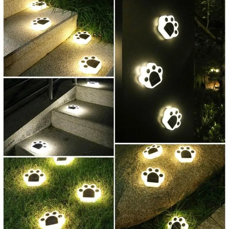 Nomad Gear Camping Im Freien|Outdoor & Garten-Solar Katzenpfoten Außenlampe - Dekoratives Solarlicht