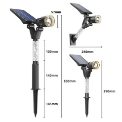 Adventure Basecamp Camping Im Freien|Outdoor-Artikel-Solar LED Wegestrahler - Gartenbeleuchtung für den Außenbereich