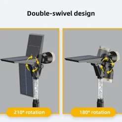 Adventure Basecamp Camping Im Freien|Outdoor-Artikel-Solar LED Wegestrahler - Gartenbeleuchtung für den Außenbereich