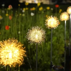 Glow u0026 Shade Beleuchtung-Solar Löwenzahn LED Gartenlaterne - Dekorative Außenleuchte