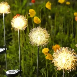 Glow u0026 Shade Beleuchtung-Solar Löwenzahn LED Gartenlaterne - Dekorative Außenleuchte