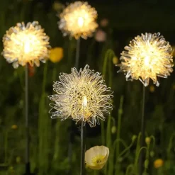 Glow u0026 Shade Beleuchtung-Solar Löwenzahn LED Gartenlaterne - Dekorative Außenleuchte