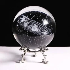 Willow u0026 Whim Beleuchtung-Solar System Crystal Globe Lamp - Planetary Night Light