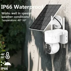 Comfort u0026 Style Gadgets Für Zuhause-Solarbetriebene WLAN-Überwachungskamera – IP-Kamera für den Außenbereich