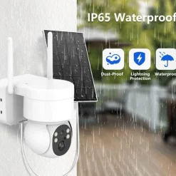 Comfort u0026 Style Gadgets Für Zuhause-Solarbetriebene WLAN-Überwachungskamera – IP-Kamera für den Außenbereich