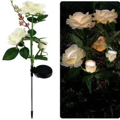 The Outdoor Vault Outdoor-Artikel|Outdoor-Gadgets-Solar-LED-Rosenlicht – dekorative Garten-Akzent-Außenbeleuchtung