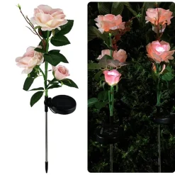 The Outdoor Vault Outdoor-Artikel|Outdoor-Gadgets-Solar-LED-Rosenlicht – dekorative Garten-Akzent-Außenbeleuchtung