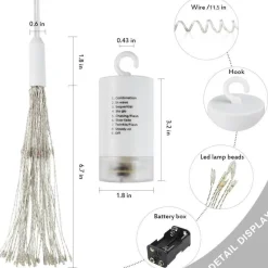 Comfort u0026 Style Beleuchtung-Solar-LED-Starburst-Partylichter – dekorative Außenbeleuchtung