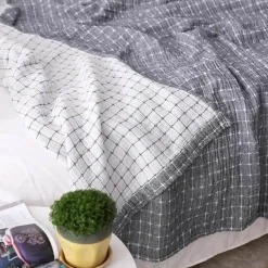 Wrap u0026 Relax Bettzeug-Sommerdecke aus Baumwolle: Weiche und luftige Tagesdecke für Einzel-/Doppelbetten