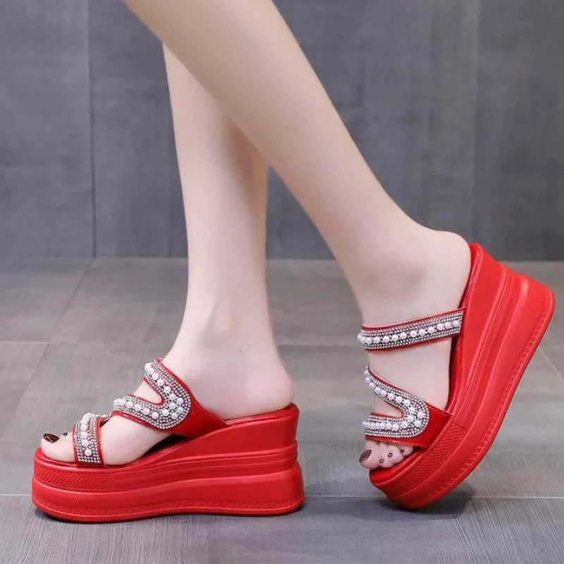 Wilderness Haven Outdoor-Artikel|Camping Im Freien-Sommer-Slipper mit hohem Plateau – stylisches Freizeitschuhwerk