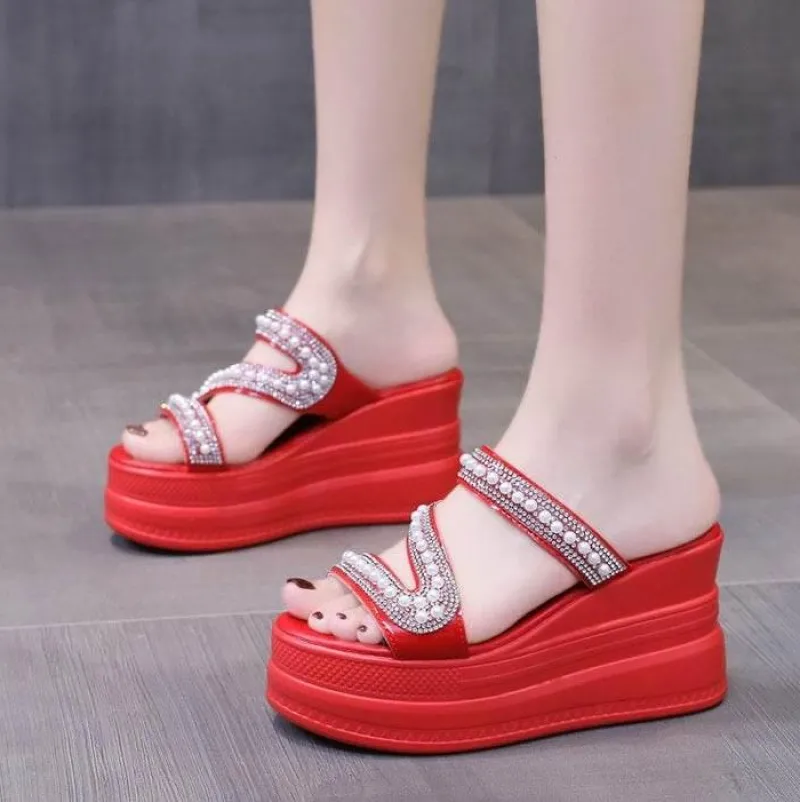 Wilderness Haven Outdoor-Artikel|Camping Im Freien-Sommer-Slipper mit hohem Plateau – stylisches Freizeitschuhwerk