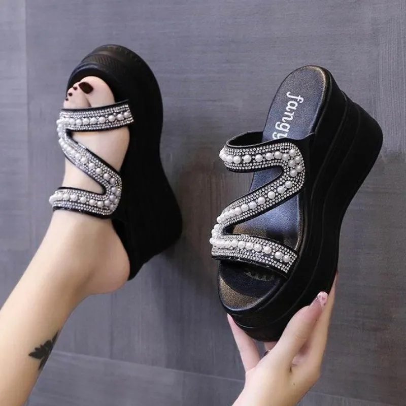 Wilderness Haven Outdoor-Artikel|Camping Im Freien-Sommer-Slipper mit hohem Plateau – stylisches Freizeitschuhwerk