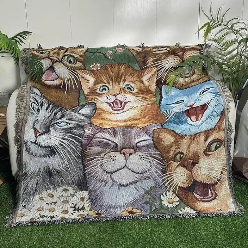 The Blanket Nook Bettzeug-Sonnenblumen-Wandteppichdecke – Dekorativer Überwurf für die Heimdekoration