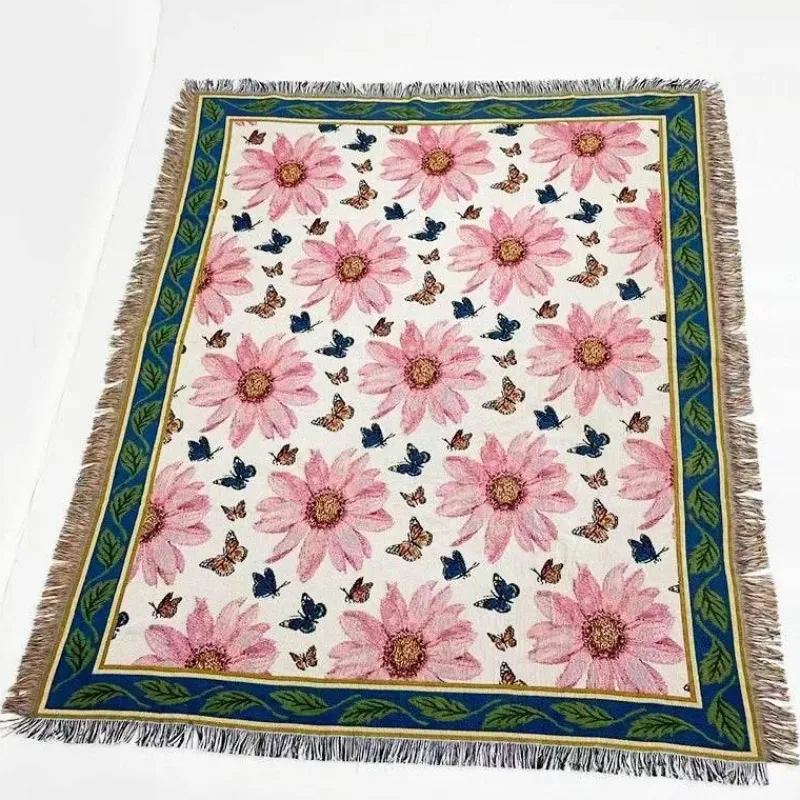 The Blanket Nook Bettzeug-Sonnenblumen-Wandteppichdecke – Dekorativer Überwurf für die Heimdekoration