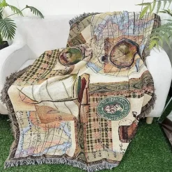 The Blanket Nook Bettzeug-Sonnenblumen-Wandteppichdecke – Dekorativer Überwurf für die Heimdekoration