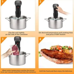 The Culinary Kit Küche & Esszimmer-Sous Vide Garer - Digitale Temperaturkontrolleinheit