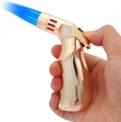 The Outdoor Vault Camping-Werkzeuge|Outdoor-Artikel-Space Rocket Turbo Feuerzeug - Windfestes Metallfeuerzeug