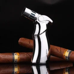 The Outdoor Vault Camping-Werkzeuge|Outdoor-Artikel-Space Rocket Turbo Feuerzeug - Windfestes Metallfeuerzeug