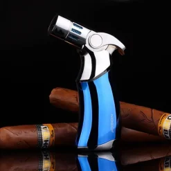 The Outdoor Vault Camping-Werkzeuge|Outdoor-Artikel-Space Rocket Turbo Feuerzeug - Windfestes Metallfeuerzeug