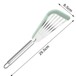 Tom Küche & Esszimmer-Spatel-Set aus Silikon und Edelstahl – hitzebeständige Kochutensilien