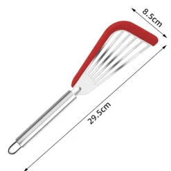 Tom Küche & Esszimmer-Spatel-Set aus Silikon und Edelstahl – hitzebeständige Kochutensilien