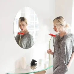 The Blissful Bath Badezimmer-Spiegel Wandaufkleber - Reflektierender Wohndekor Aufkleber