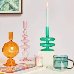 Willow u0026 Whim Wohndeko-Spiralförmige Kerzenhalter – Modernes geometrisches Dekor