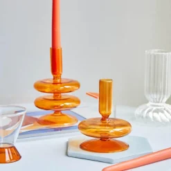 Willow u0026 Whim Wohndeko-Spiralförmige Kerzenhalter – Modernes geometrisches Dekor