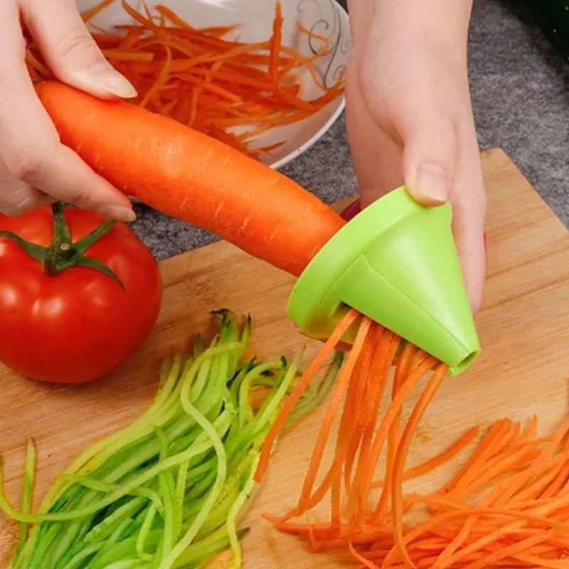 The Culinary Kit Küche & Esszimmer-Spiral-Gemüseschäler – Einfaches Küchenwerkzeug für die Gemüsezubereitung