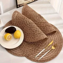 Feast Essentials Küche & Esszimmer-Spiralgewebtes Tischset - Dekorative Tischmatte