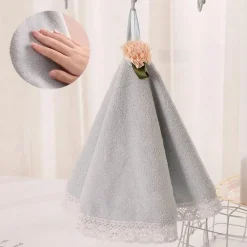 Tom Küche & Esszimmer-Spitzen-Babyhandtuch – weiches, saugfähiges Küchen- und Badezimmerdekor