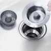 Space Savvy Küche & Esszimmer-Spülbeckensieb aus Edelstahl – Geruchskontroll-Abflussschutz