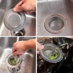 The Culinary Kit Küche & Esszimmer-Spülbeckensieb aus Edelstahl – Abflusssieb für die Küche