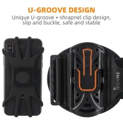 The Relaxation Nook Fitness-Gadgets|Gesundheits- Und Entspannungstools-Sportarmband-Telefonhalter – drehbares Armband für den aktiven Gebrauch