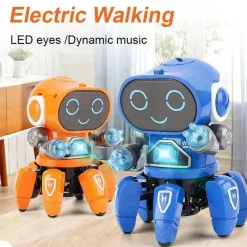 The Decor Haven Babyspielzeug-Sprachaktiviertes Roboterspielzeug – Interaktiver futuristischer Spielkamerad mit 6 Klauen