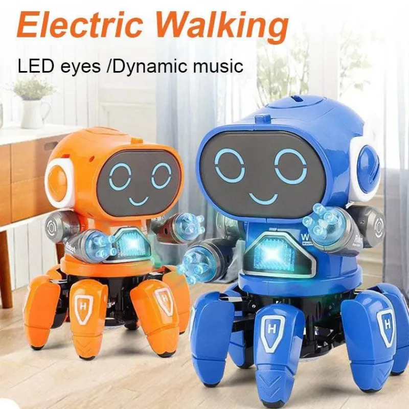 The Decor Haven Babyspielzeug-Sprachaktiviertes Roboterspielzeug – Interaktiver futuristischer Spielkamerad mit 6 Klauen