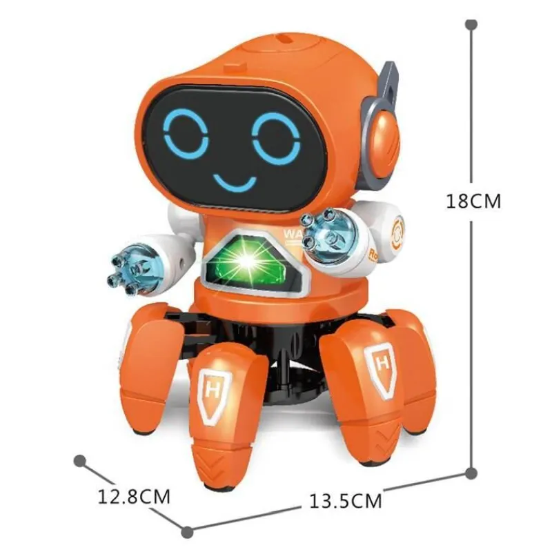 The Decor Haven Babyspielzeug-Sprachaktiviertes Roboterspielzeug – Interaktiver futuristischer Spielkamerad mit 6 Klauen