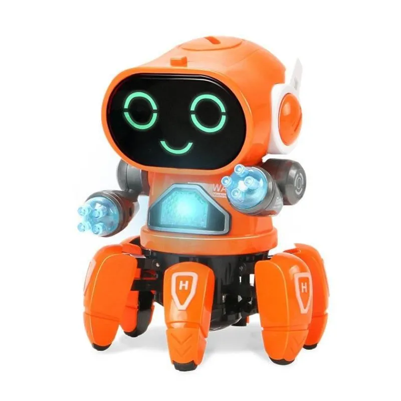 The Decor Haven Babyspielzeug-Sprachaktiviertes Roboterspielzeug – Interaktiver futuristischer Spielkamerad mit 6 Klauen