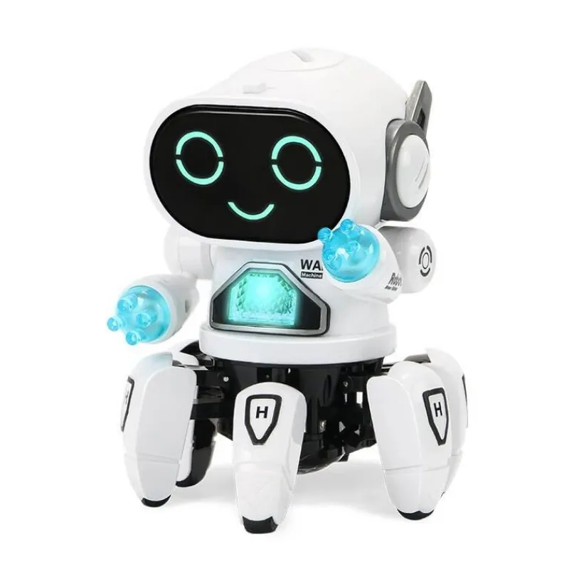 The Decor Haven Babyspielzeug-Sprachaktiviertes Roboterspielzeug – Interaktiver futuristischer Spielkamerad mit 6 Klauen