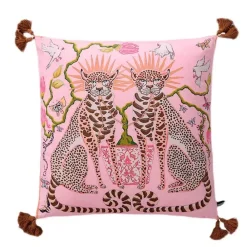 Pillow Haven Bettzeug-Staffordshire Hund Kissenbezug - Chinoiserie Dekokissen