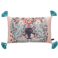 Pillow Haven Bettzeug-Staffordshire Hund Kissenbezug - Chinoiserie Dekokissen
