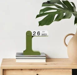 Modern Home Wohndeko-Standing Perpetual Flip Desk Calendar – Minimalist