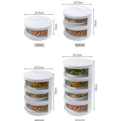 Space Savvy Küche & Esszimmer-Stapelbare transparente Vorratsbehälter für Lebensmittel – Organisationsset für die Aufbewahrung in der Küche