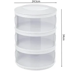 Space Savvy Küche & Esszimmer-Stapelbare transparente Vorratsbehälter für Lebensmittel – Organisationsset für die Aufbewahrung in der Küche