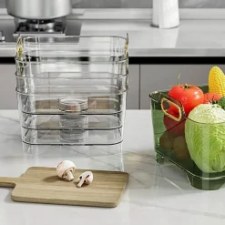 The Culinary Kit Küche & Esszimmer-Stapelbarer Gemüsewaschkorb - Abtropfgestell für frische Produkte