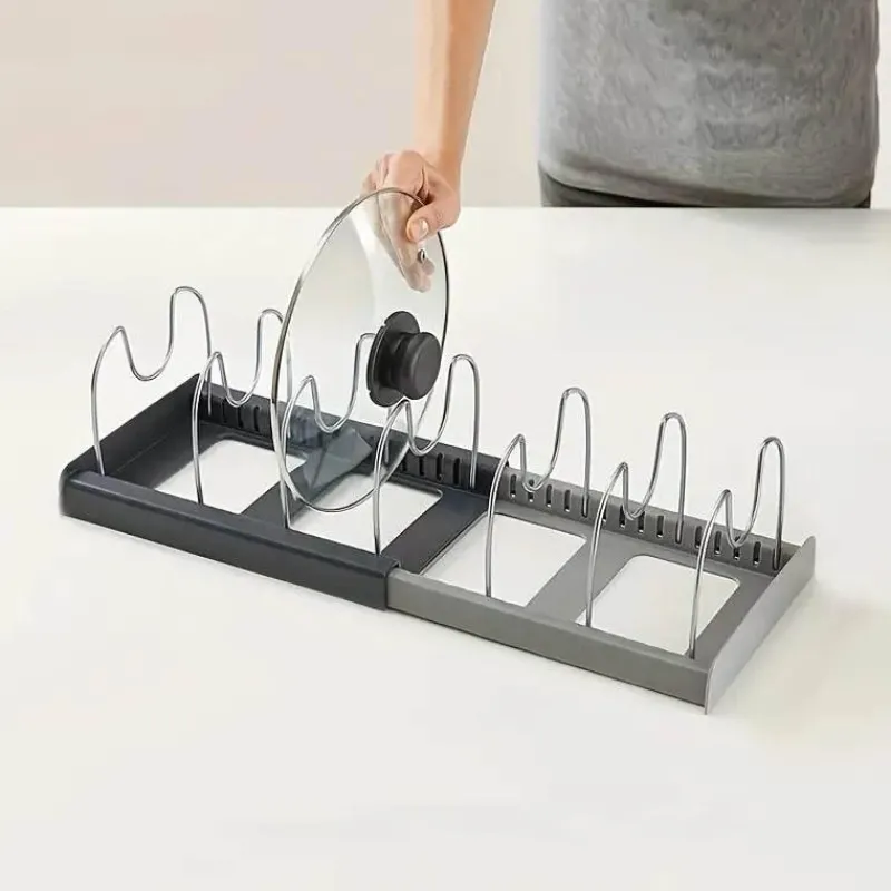 Space Savvy Küche & Esszimmer-Stapelbarer Kochgeschirr-Organizer – Aufbewahrungslösung für die Küche