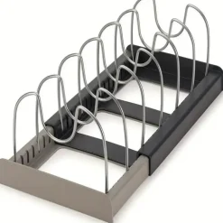 Space Savvy Küche & Esszimmer-Stapelbarer Kochgeschirr-Organizer – Aufbewahrungslösung für die Küche